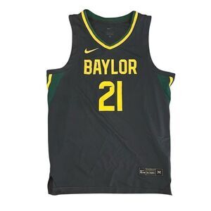 Nike Baylor Bears Men's Basketball Jersey #21 Green Size M